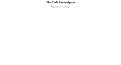 Desktop Screenshot of codecurmudgeon.com
